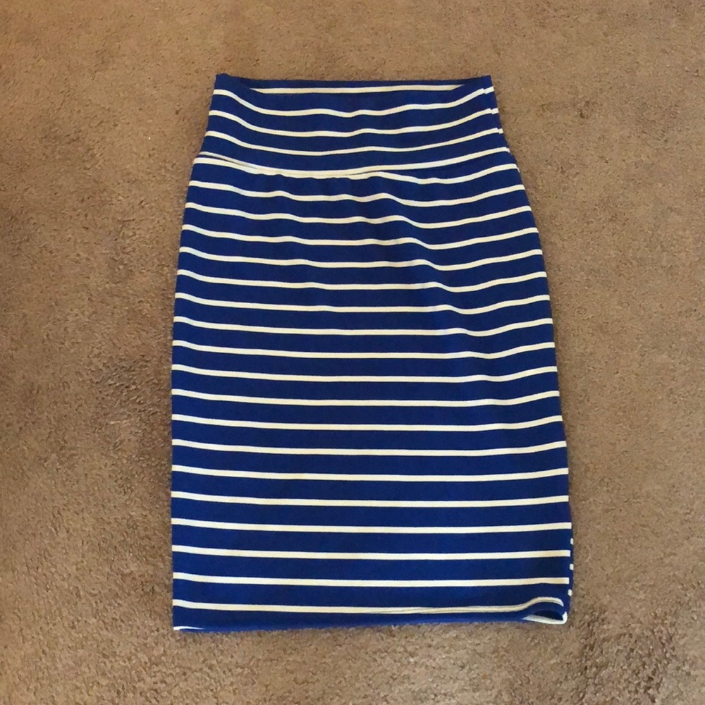 EUC LulaRoe Cassie Skirt.   Royal Blue Size Small